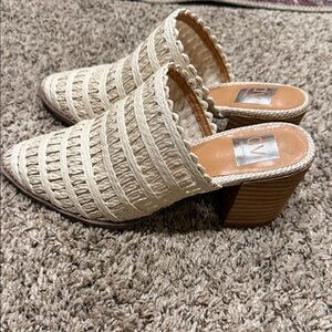 DV by Dolce Vita Women's Tan Woven Mules
